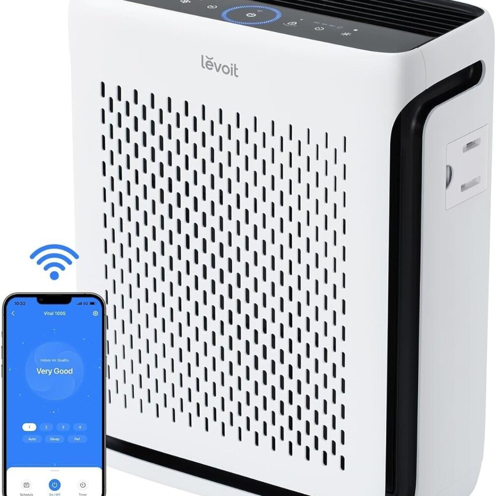 Air Purifier for Home Large Room Up to 1073Ft² with Air Quality Monitor, AHAM VE